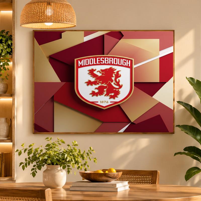 5D Diamond Painting Middlesbrough FC DIY Full Drill Diamond Art Kit Home Decoration