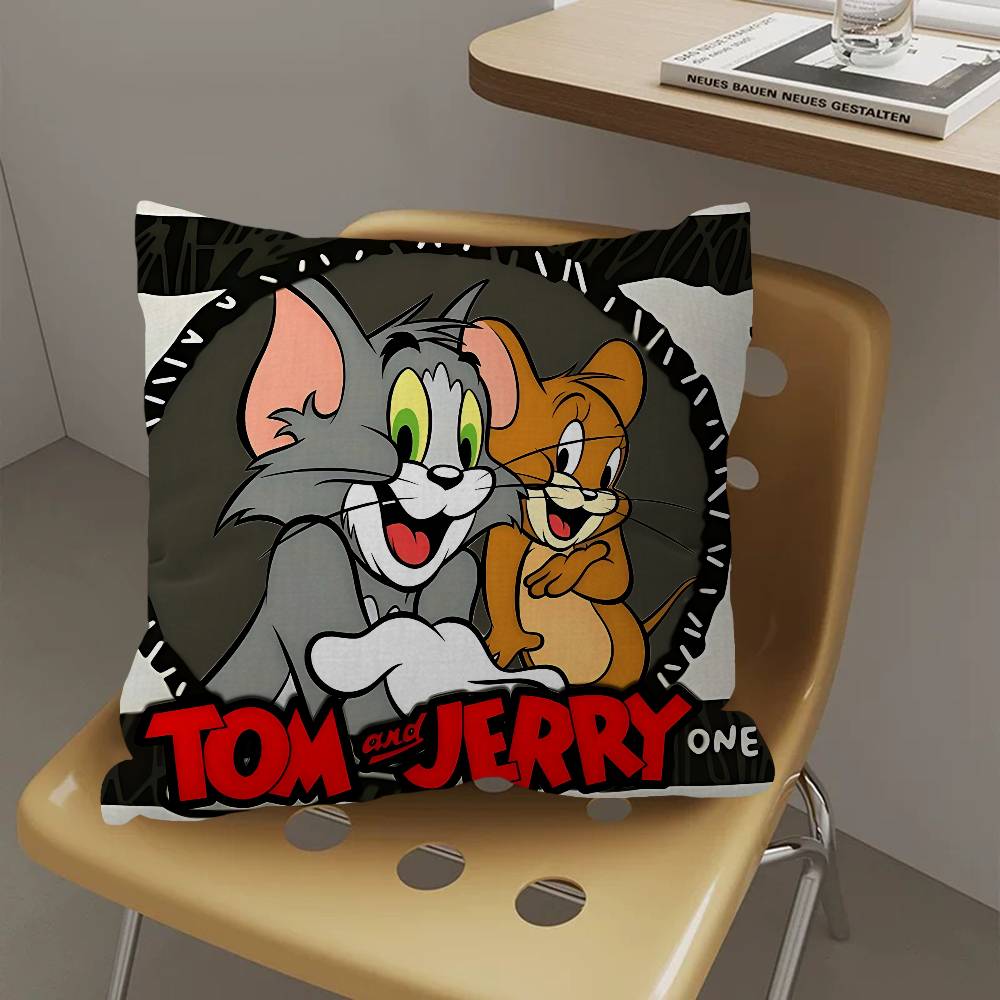 J-Jerrys T-Toms Anime Pillowcase toon Gift Cushion Cover Bedroom Home Sofa Chair Seat Decor pillow case