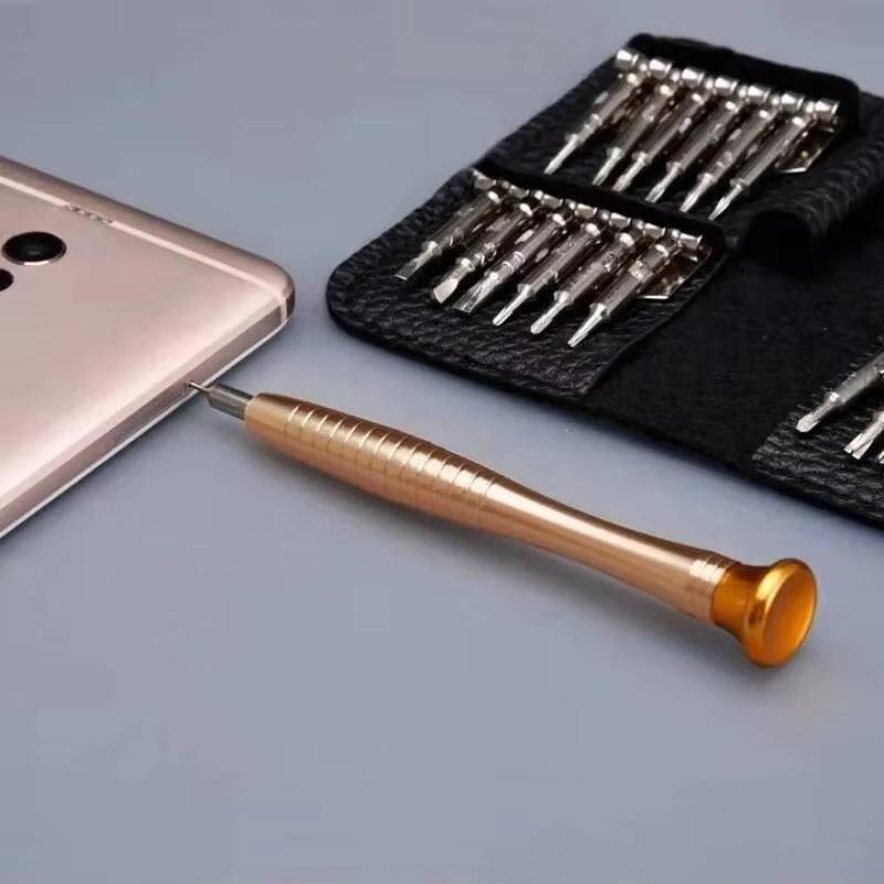 25 in 1 Mini Precision Magnetic Screwdriver Set Pocket Size Portable Repair Tool for Travel Small Item Emergency Fix
