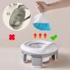 3 In 1 Travel Toilet Seat Foldable Children Potty with Bags Baby Pot Portable Silicone Baby Potty Training Toilet Seat for Kids
