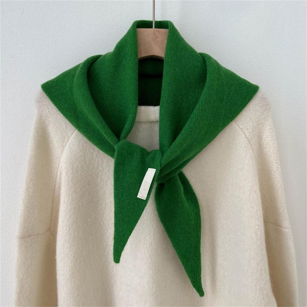 Knitted Triangular Scarf For Women,Shawl Head Scarf, Lightweight Soft Warm Neck Warmer For Women