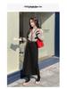 Women's Taro Purple Wool High Waist Slimming Mid-Length Skirt - Autumn/Winter 2025