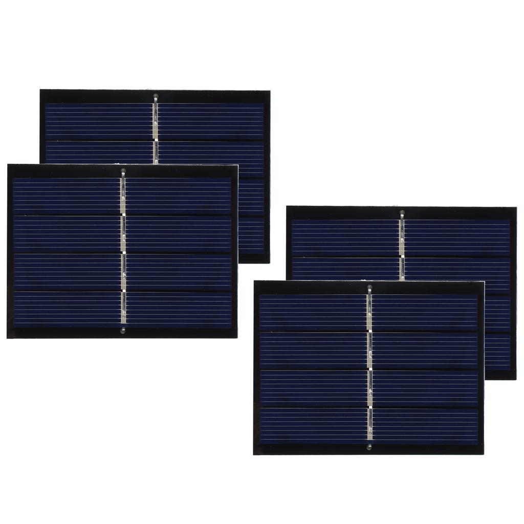4Pcs 0.65W 2V DIY Solar Panel Module System for Solar Toy Light Battery Charging 60x80mm