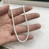 1String, White Natural Freshwater Pearls, Handmade Flat Pearl Beads for Jewelry Making DIY Crafts (Beads 3-4mm, Length 36cm)