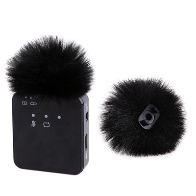 1PC Microphone Lavalier Universel Pare-vent Poilu Pare-brise Manchon Anti-vent pour Microphone Lavalier à Revers