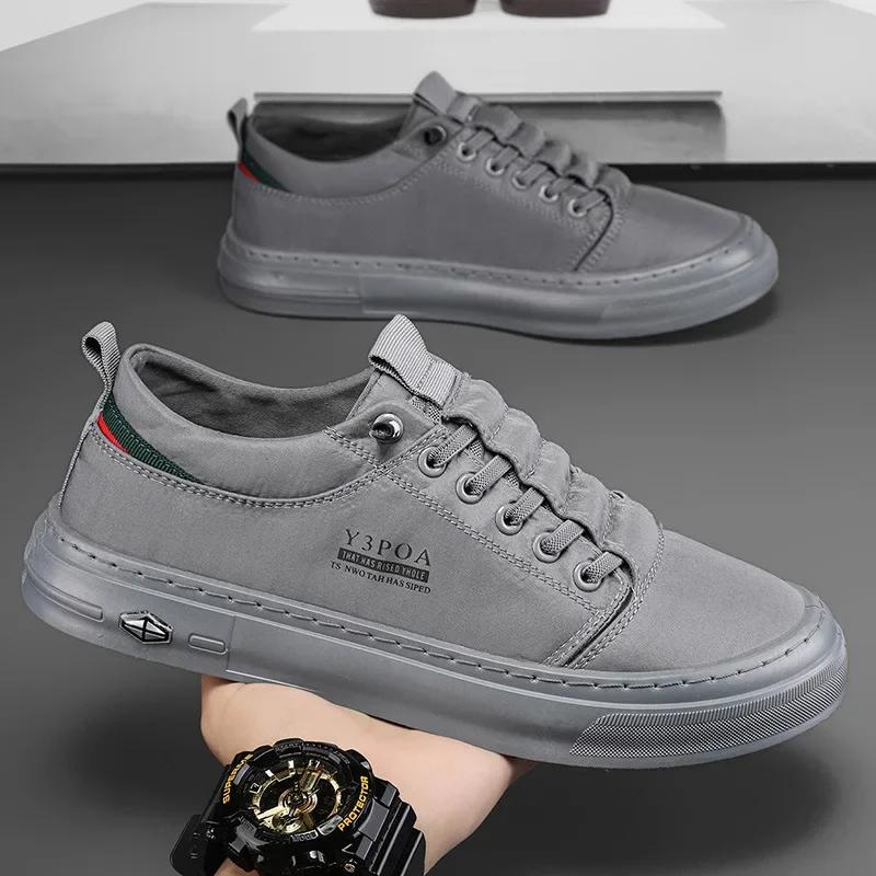 Grüne Freizeitschuhe Herren Sneakers Outdoor Canvas Schuhe für Herren Wanderschuhe Designer Bequeme Herrenschuhe Tenis Hombres