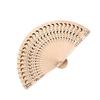 Hand Fragrant Party Carved Bamboo Folding Fan Chinese Wooden Fan Vintage Hollow