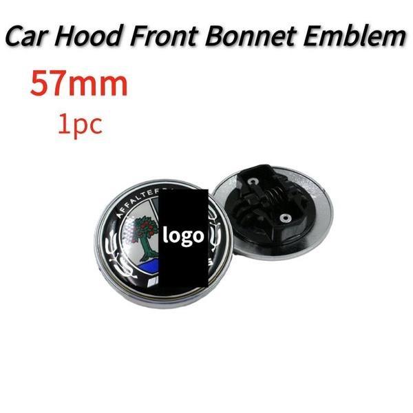 Car Hood Badge Front Emblem Accessories For W204 W211 W203 W205 W212 CLA 45 W124 W210 W202 W164 W221, 57mm