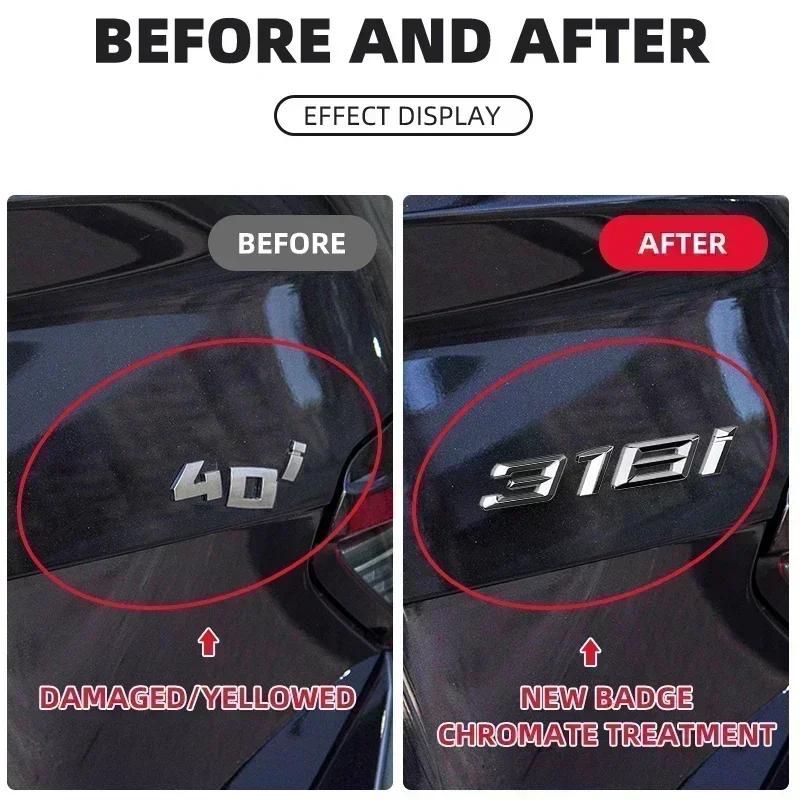 XOFDE1 E60 New 316i 318i 320i 335d 340d 320e 323e 325e ABS Trunk Boot Emblem Letter Badges Car Logo for BMW M 3-series Glossy Black Ac