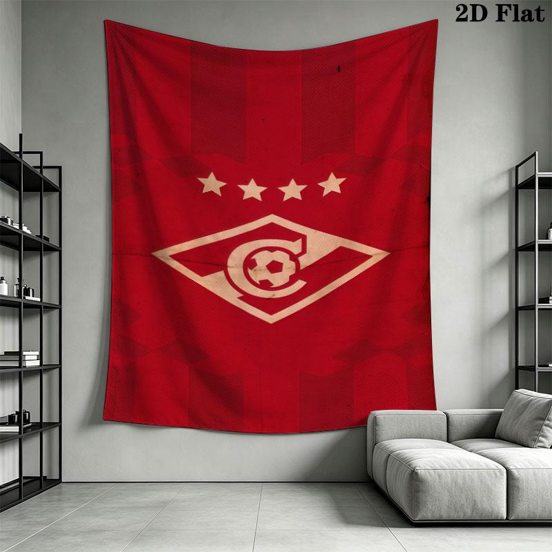 Spartak Moscow Odyssey Wall Hanging Printed Fabric Blanket Decorative Tapestries for Bedroom Living Room Home Decor