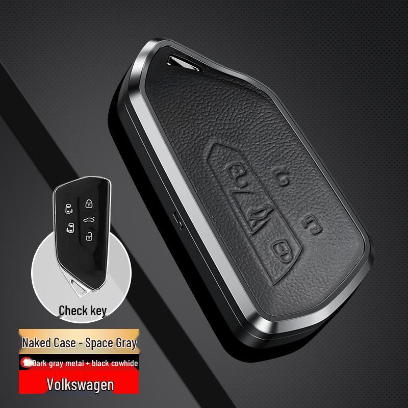 Genuine Leather Key Cover for Volkswagen Golf 8 and Teramont