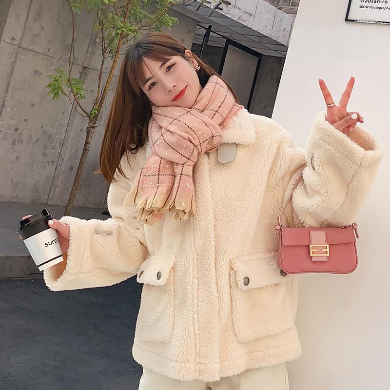 Imitation Cashmere Scarf Women's Winter 2025 New Warm Plaid Large Shawl Sweet Medium and Long Scarf