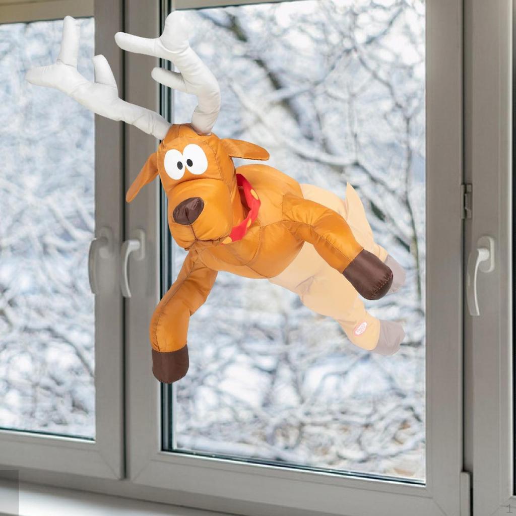 Christmas Window Decoration Ornament Decor Props for House Doors Holiday Office Bar