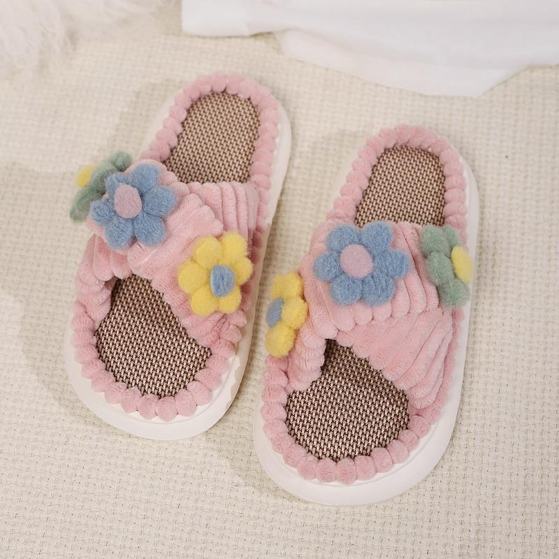 

Женская обувь со шнуровкой крест-накрест и вельветовые тапочки 44-45 розовый