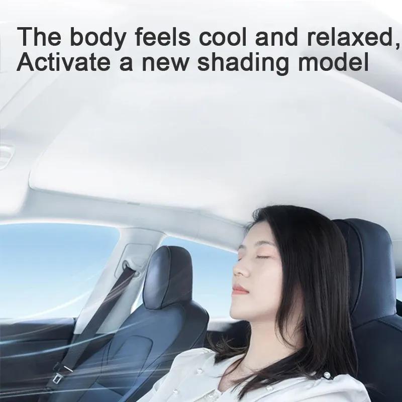 For SMART #3 2024 2025 2026 Car Ice Crystal Sunroof Sunshade Skylight Roof Heat Ulation Shading Interior Auto Accessory