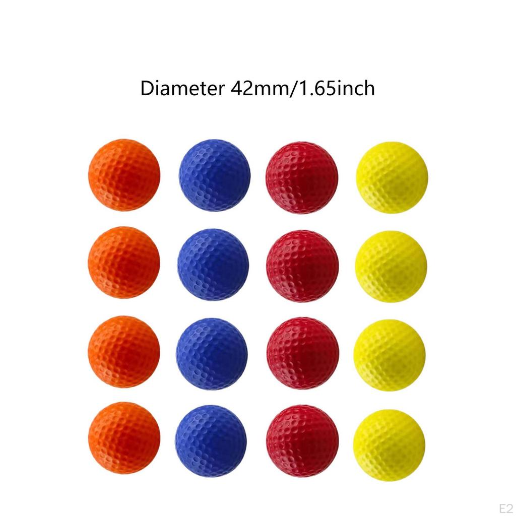 16 Stück Mehrfarbige PU-Schaum Übungsgolfbälle für