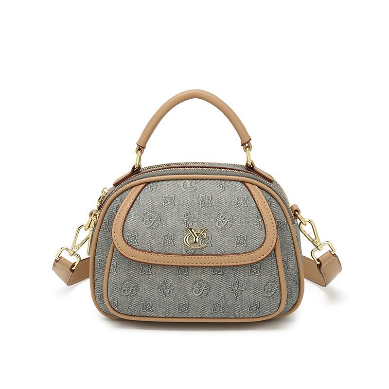 

Маленькая сумка женская новая модная трендовая сумка-треугольник сумка на одно плечо через плечо портативная большая вместимость маленькая круглая сумка универсальная синий