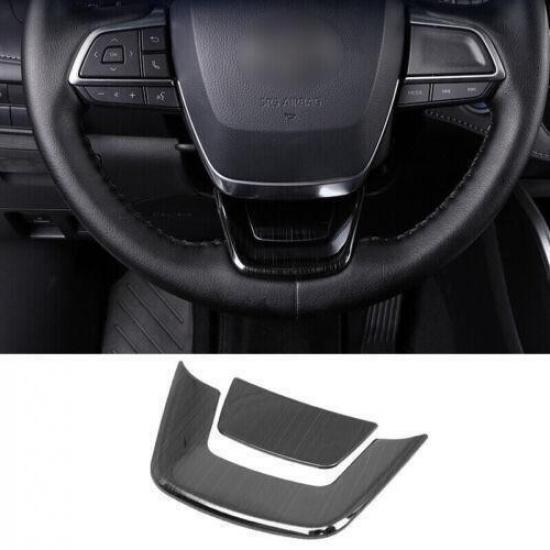 For Toyota Highlander 2020-2023 Black Titanium Steering Wheel U-type Cover Trim