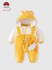 Winter Jumpsuit for Newborns (3-9 Months) - Warm Outdoor Outfit with Hat, Cute and Cozy Cotton
