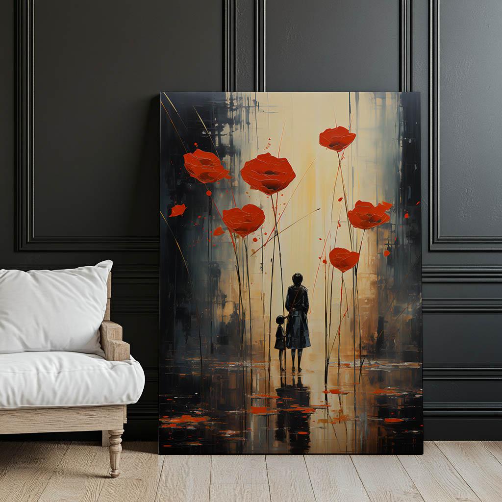 Rainy Melancholy Rainy Melancholy, 70X100 Cm, Dark Brown Wooden Frame, 230 Gsm Matte Paper