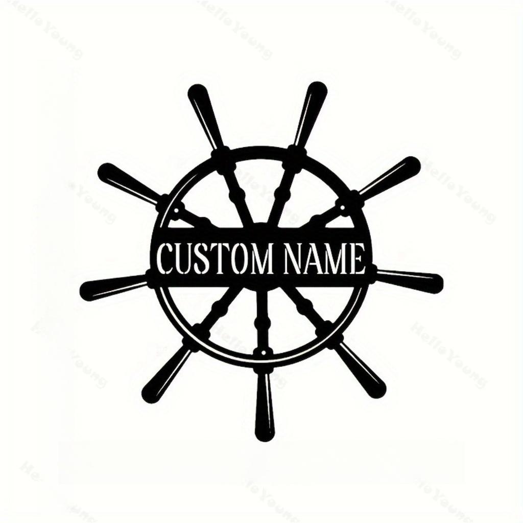 Vintage Nautical Anchor Metal Wall Art, Art Deco Home Decor for Living Room Bar