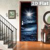76Style 77/90cm Self-Adhesive Door Stickers Removable Wall Sticker Scenery Wallpaper Stone Stair Murals for Doors Modern Home Decor