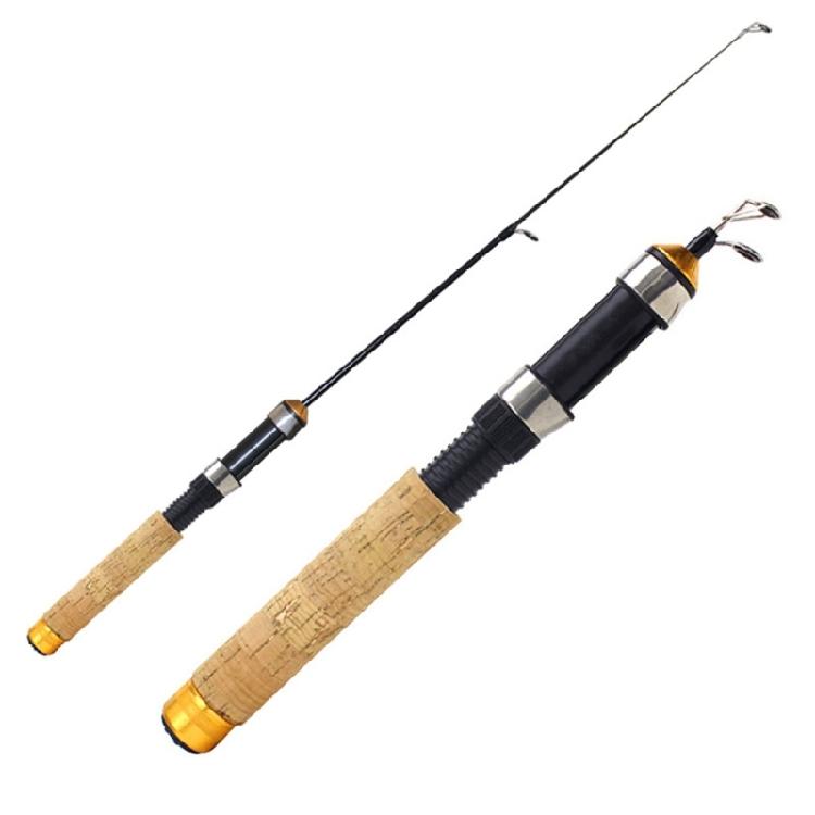 60cm Telescopic Mini Fishing Rod, Fishing Tackle Shrimp Fishing Rod, Ice Fishing Rod, Outdoor Winter Ice Fishing Rod