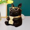 Tissue Box Holder Figurine Ornament Creative Dispenser Resin Sculpture for Desk Dining Room
