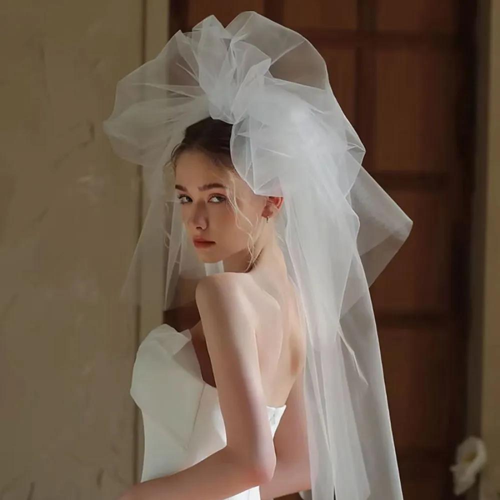 Marie Wedding Veil / Voluminous Long DIY Bridal Shower Veil Props