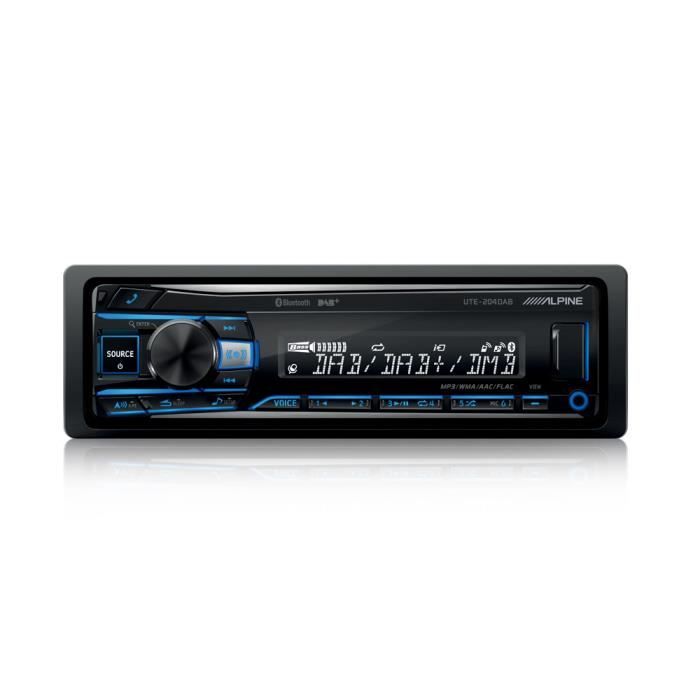 Autoradio alpine ute-204dab - bluetooth, dab+ et lecture usb