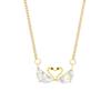 Summer Zircon Double Swan Necklace Female Star Street Shot High-End Beautiful Pendant