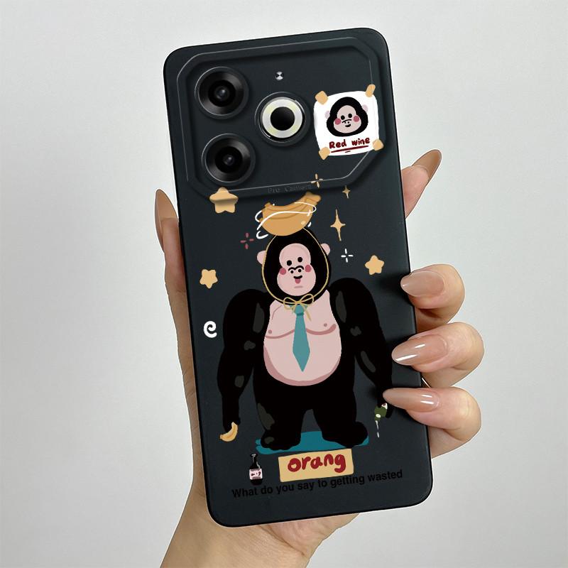 Per Tecno Pova 6 Neo Custodia POVA6NEO Silicone TPU Morbida Custodia per Telefono Verniciata Stampata Antiurto Protettiva Cover Posteriore