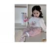 Girls Fall Outfit 2025 Korean Style Cartoon Hoodie Sweatshirt Pants Set Toddler Baby Two Piece Clothing