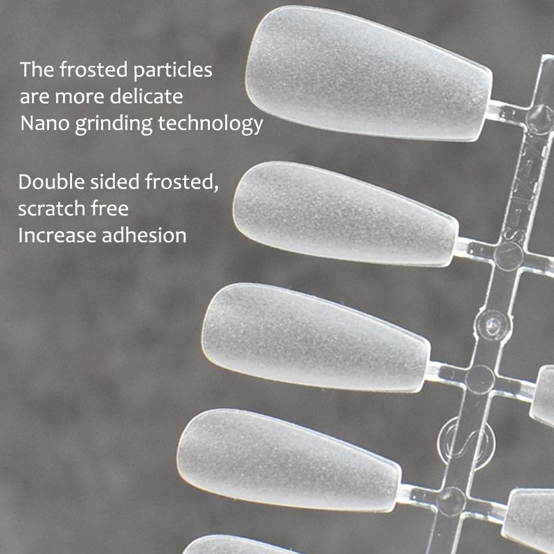 100Pcs/Box Fake Nail Tips Full Cover Coffin Press On Nail Extension Clear Soft Gel Tips False Nail Design Manicure Tools