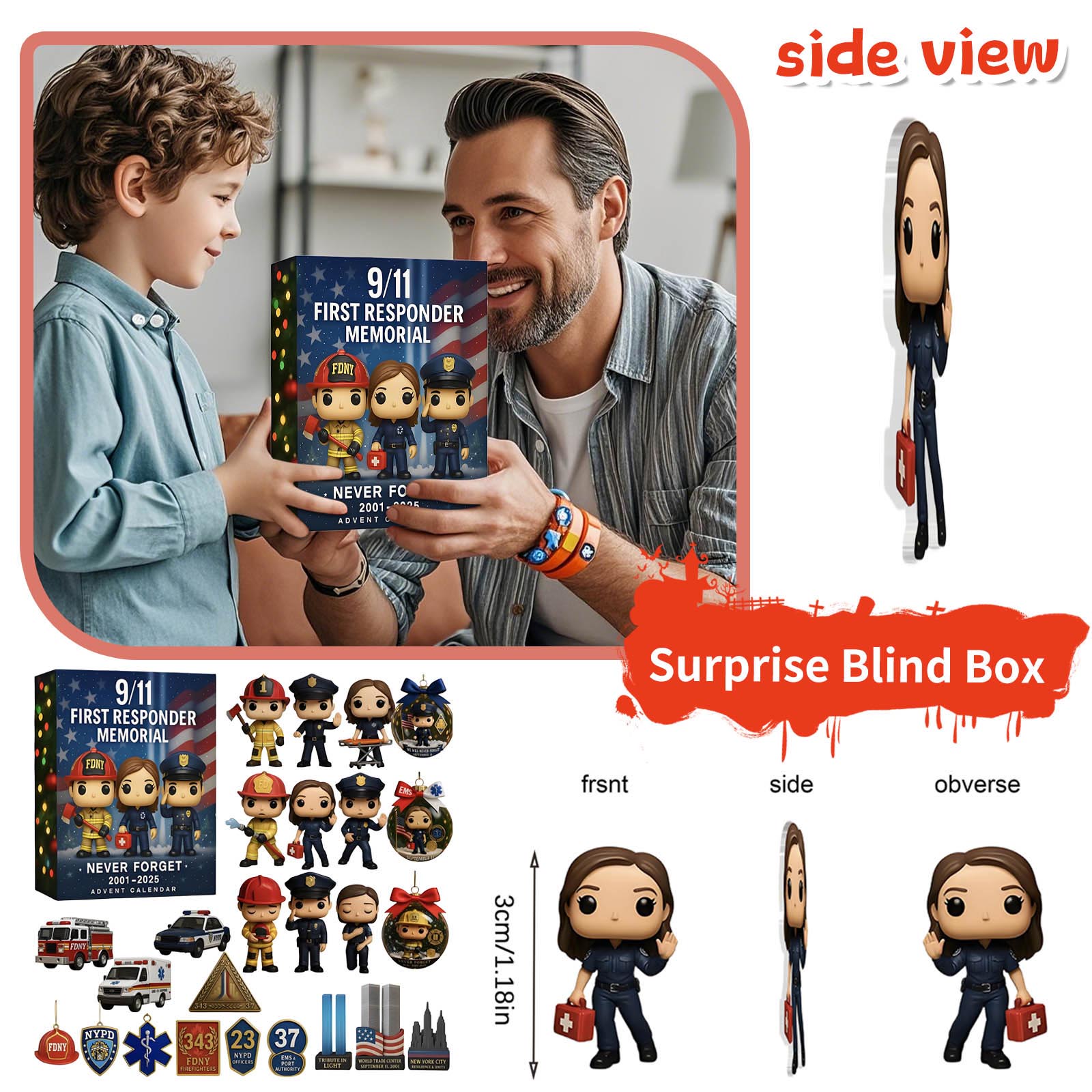 

Календарь обратного отсчета включает 24 подарка, календарь обратного отсчета и подарок-сюрприз One Size