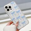 For iPhone 16 Pro Max Case Compatible with MagSafe Bowknot Pattern PC+TPU Phone Back Cover