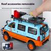 1/24 Alloy Die-cast Mitsubishi VAN Off-road Vehicle Model, Simulated Sound and Light, Children's Toy Car, Removable Accessories, Boys' Gift