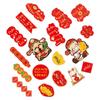 18Pcs Blessing Words Chinese New Year Pendant Snake Year Hanging Card  Party Supplies