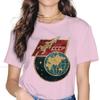 Flag Space Rocket  Womens T Shirt Russian Ussr Cccp Ladies Tees Kawaii Oneck Tops Basic Tshirt 5xl Loose Hipster