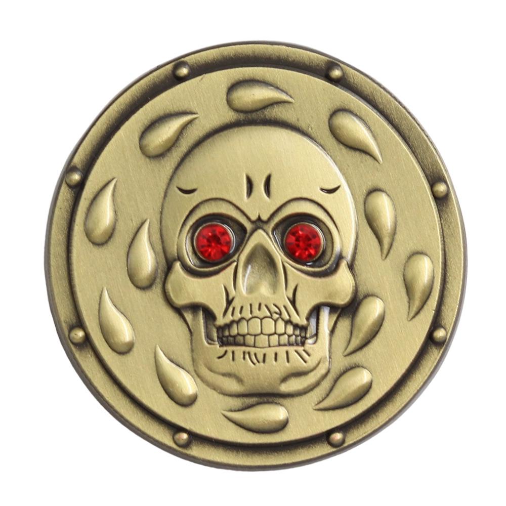 

Dungeons & Dragons Baldur s Gate Bhaal Ruby Eye Skull Lapel Pin