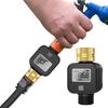 IPX5 Waterproof Water Flow Meter Digital Display Electronic Water Meter  Hose Connection