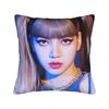 Kpop Style Cool Girl Lisa Pillow Case Vintage Pillow Cover Comfy Pillowcases For Living Room Sofa