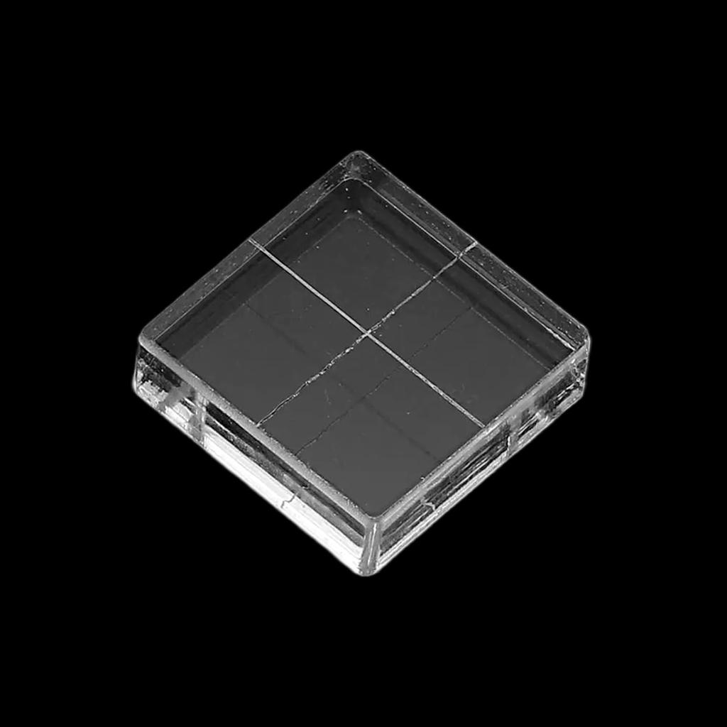PATIKIL Acrylic Stamp Clear Stamping Blocks with Grid Lines for DIY and Card Making 6-Piece 1"x1" Blocks, Scrapbooking, Crafts,
