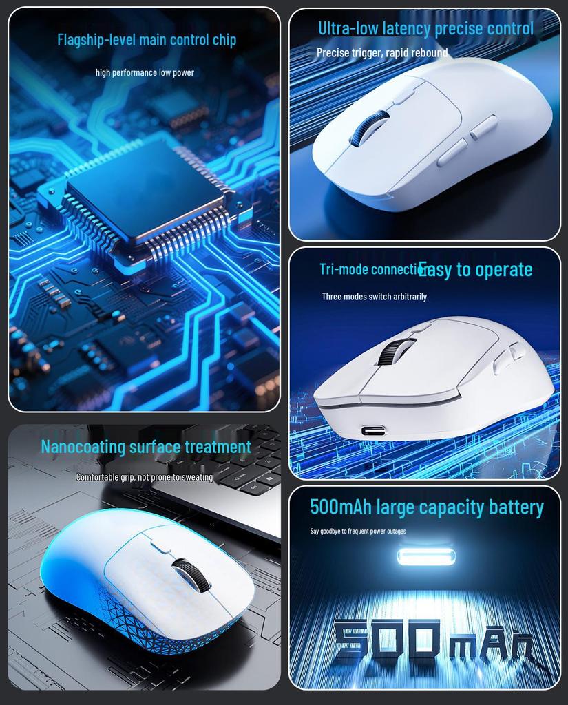 Universal 348 Wireless Bluetooth Rechargeable Mouse - Silent, Three-Mode for Office & Laptop Use