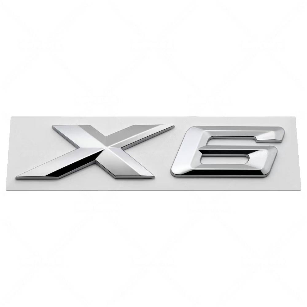 3D ABS GT X1~X7 Letter Badge Sticker Rear Trunk emblem Decal High-Quality Automotive Exterior Accessories