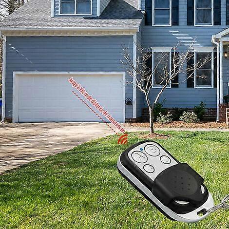 Copy Remote Control Clone Metal Remote Control 4 Buttons Key Fob Fax with Cover Protector, 433Mhz