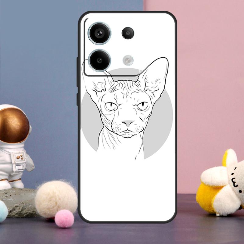 

Sphinx Cat Case For Xiaomi Redmi 13C 12 12C 9C 10C Redmi Note 11 12 13 Pro 9 10 10S 11S 12S Back Cover Redmi Note 10 Pro