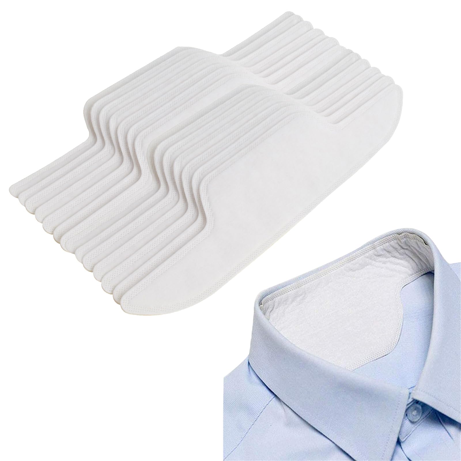 

RICISUNG Воротник Защита от пятен Воротник Впитывающий пот Потный воротник Пот Пот Пятна пота Влажное тепло Унисекс Лента, Набор из 100 штук, Листы, Подкладки, Лента, белый