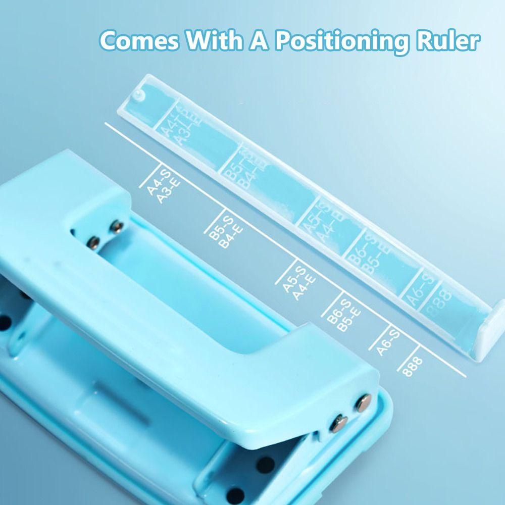 DIY Punching Tool Double Holes Puncher Metal Round Paper Puncher Round Hole Puncher Stationery