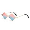 Diamond-Shaped Sunglasses: Trendy European & American Hip Hop Club Style Women's Fashion with UV Protection